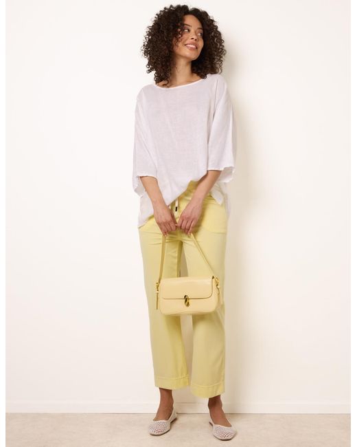 Blue Vanilla Natural Elasticated Waist Trouser With Drawstring