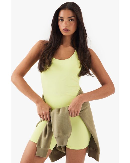 DSGN Studio Green Loose Fit Padded Racer Vest