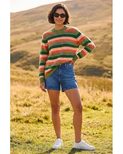 Roman Yellow Stripe Soft Knit Jumper