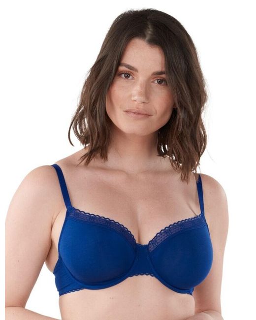 Maison Lejaby Blue La Petite Balcony Bra