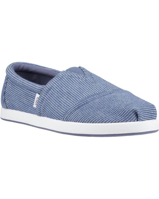 TOMS Blue Alp Fwd 100% Cotton Dark Sky Espadrilles for men