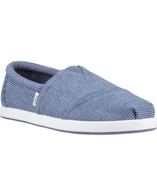 TOMS Blue Alp Fwd 100% Cotton Dark Sky Espadrilles for men