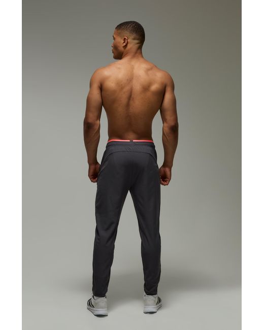 BoohooMAN Black Active Neon Logo Jogger for men