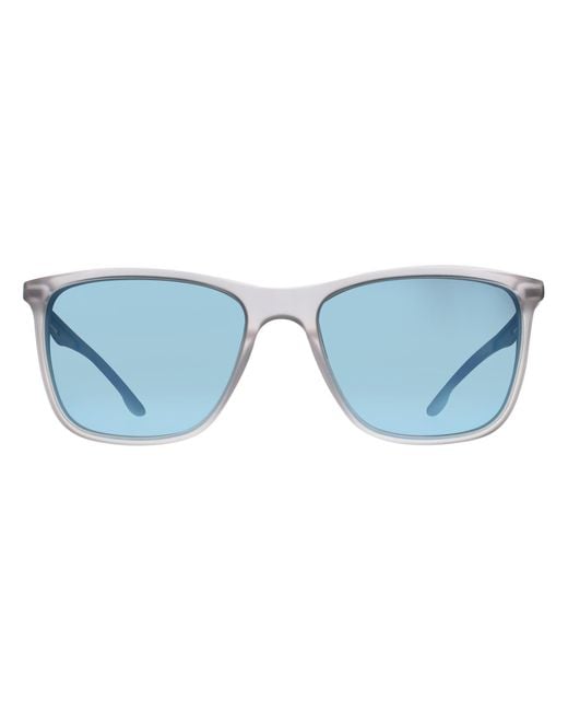 Quiksilver Blue Rectangle Matte Clear Mirrored Qs4009