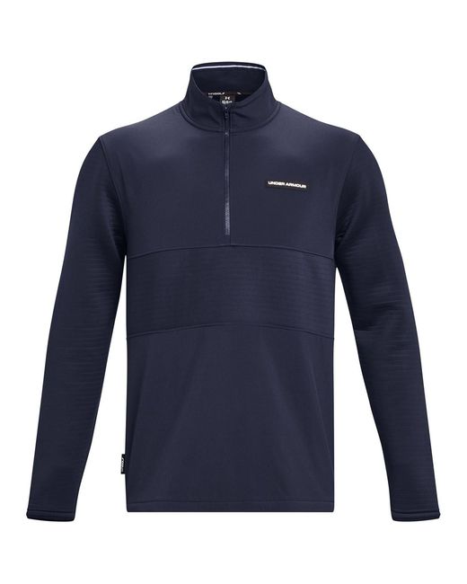 Under Armour Blue Daytona Zip Neck Long Sleeve Sweatshirt for men