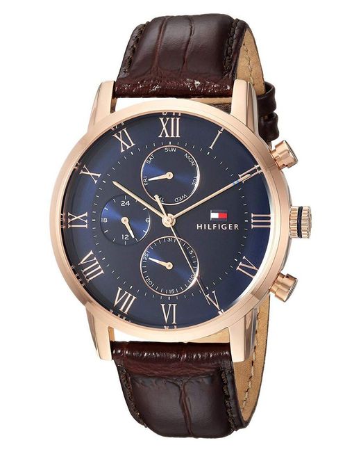 Tommy Hilfiger Blue Kane Watch 1791399 Leather for men