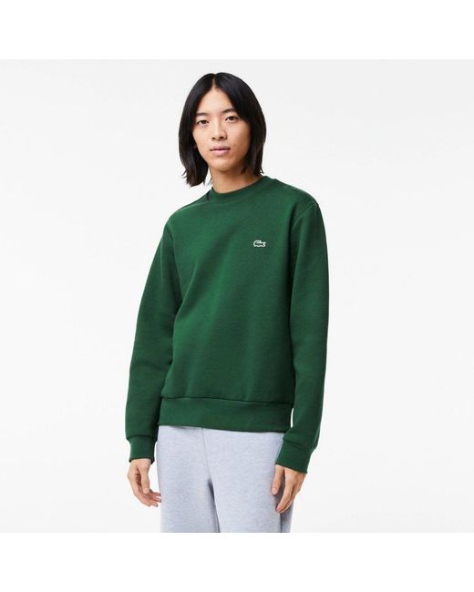 Lacoste Green Classic Crew Sweat for men