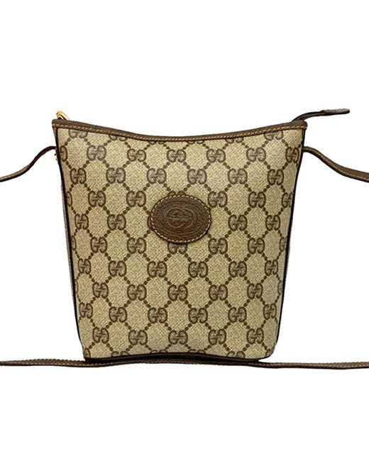 Gucci Metallic Pre-Owned Gg Supreme Crossbody