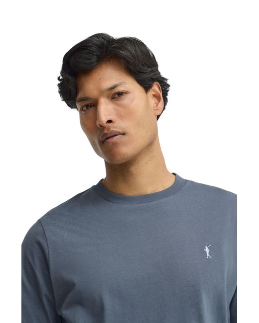 POLO CLUB Blue Short Sleeve Crew Neck T-Shirt for men