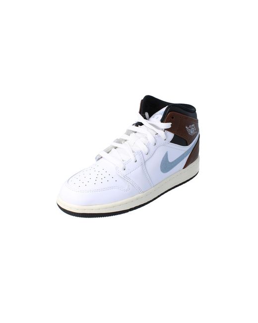 Nike Black Air Jordan 1 Mid Se Gs Trainers Fq8162 Sneakers Shoes for men