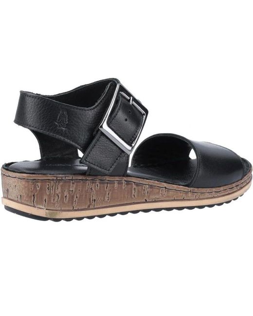 Hush Puppies Blue Ladies Ellie Leather Sandals