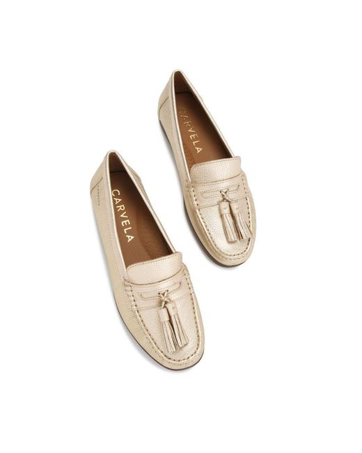 Carvela Kurt Geiger Leather Tuscany Loafers in White Lyst UK