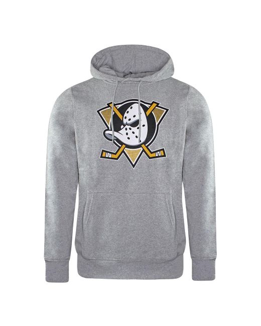 Fanatics Gray Nhl Anaheim Ducks Hoodie for men