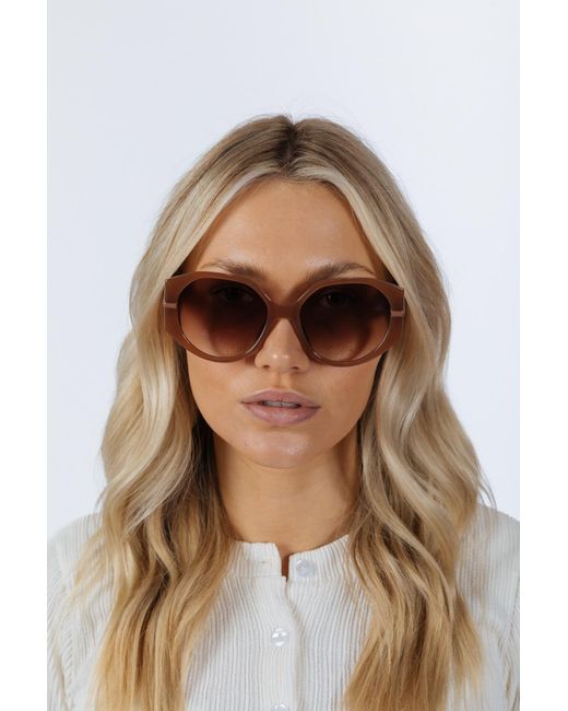 SVNX Natural Round Circle Sunglasses