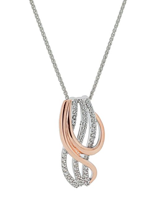 Orphelia White 'Elsia' 925 Sterling Chain With Pendant