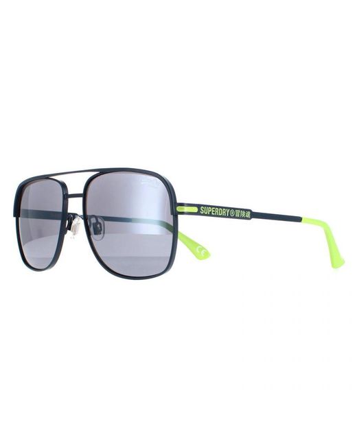 Superdry Blue Sunglasses Miami Sds 006 And Metal for men