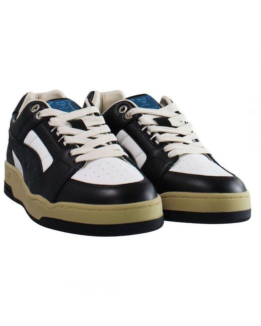 PUMA Black Mcm X Slipstream Low Court Trainers for men