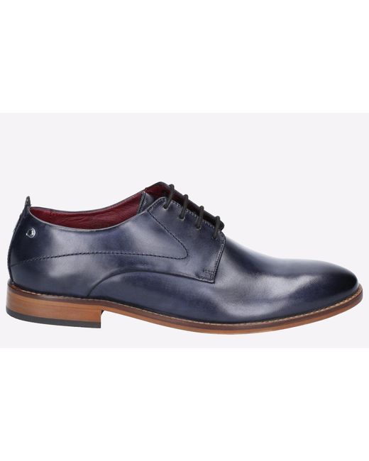Base London Blue Script Washed Leather for men