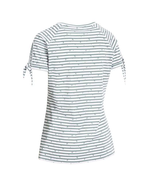 Trespass Blue Ladies Penelope T-Shirt Mist Stripe)