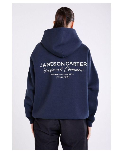 Jameson Carter Blue Atelier Oversized Hoodie