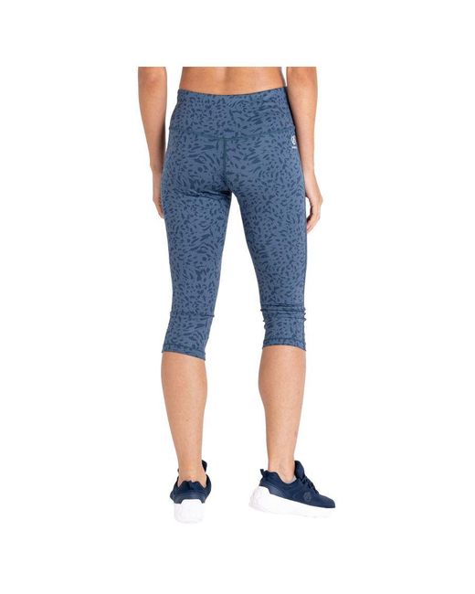 Dare 2b Ladies Influential Recycled Animal Print 3 4 Leggings Moonlight Denim in Blue Lyst UK