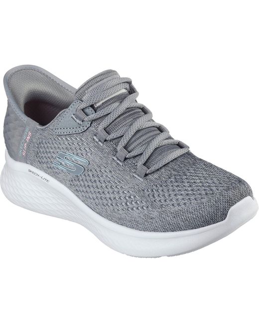Skechers Gray Skech-Lite Pro Natural Trainers