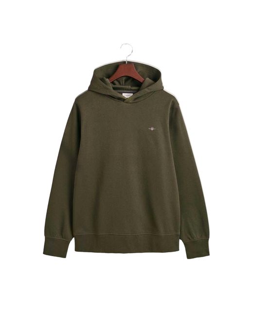 Gant Archive Shield Geborduurde Hoodie (groen) in het Green voor heren