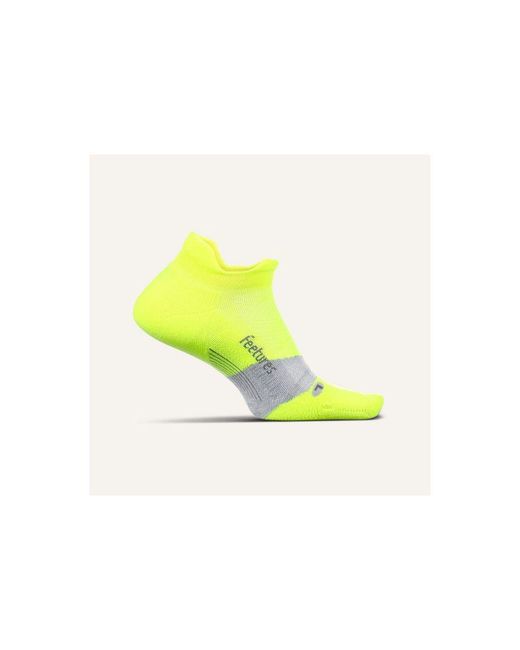 FEETURES SOCKS Green Elite Light Cushion No Show Tab Lightning