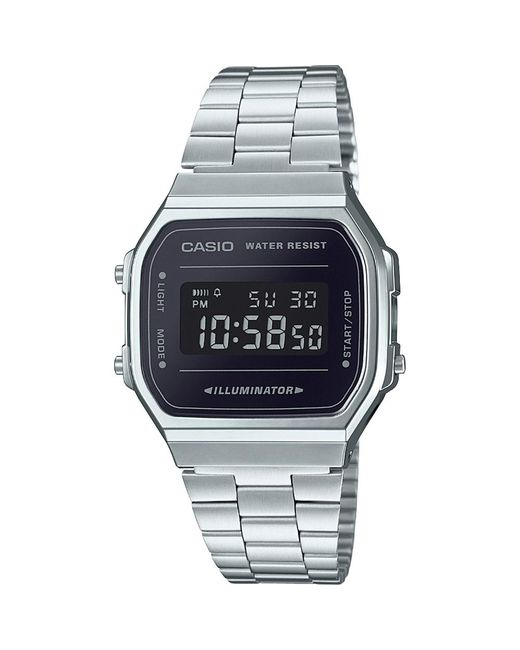 G-Shock Gray Retro Watch A168Wem-1Ef Stainless Steel (Archived)