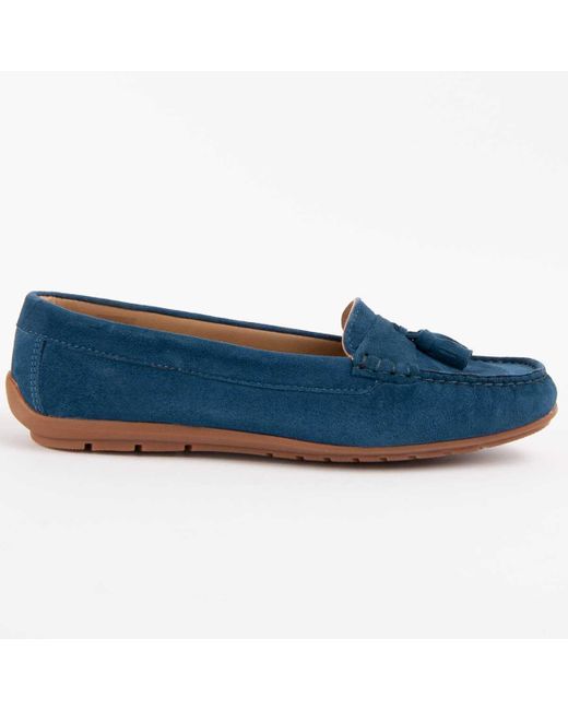 Purapiel Blue Moccasin Meilis4 Leather