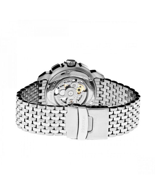 Heritor Metallic Conrad Skeleton Bracelet Watch for men