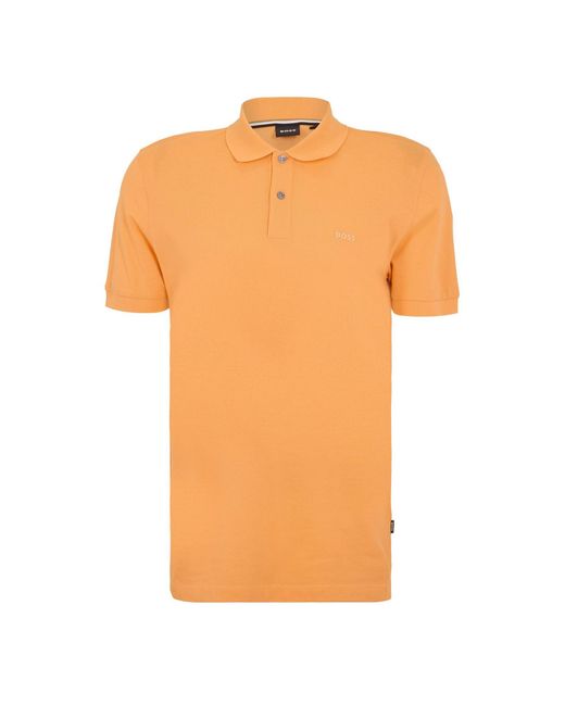 Boss Orange Pallas Cotton Short Sleeve Polo Shirt for men