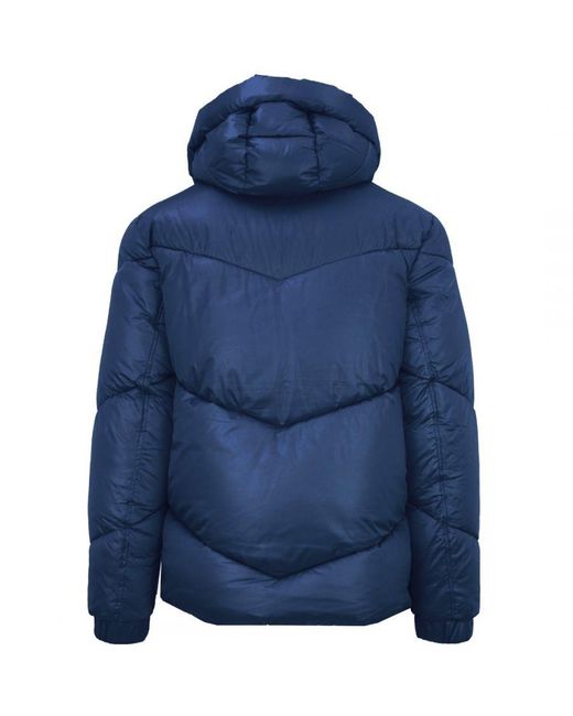 Philipp Plein Blue Shiny Padded Jacket Material_Polyester for men