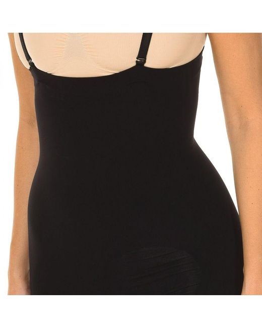 Intimidea Black Lungo Invisible Plus Shaping Shorts With Straps 410604