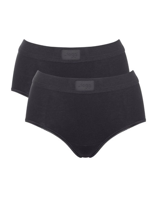 Sloggi Black Double Comfort T Maxi (2 Pack)