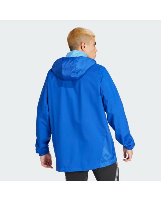Adidas Originals Blue Tiro 24 Competition All-Weather Jacket for men