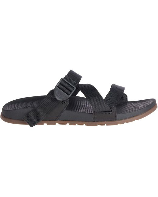 Chaco Blue Lowdown Open Toe Flatform Slide Sandals for men