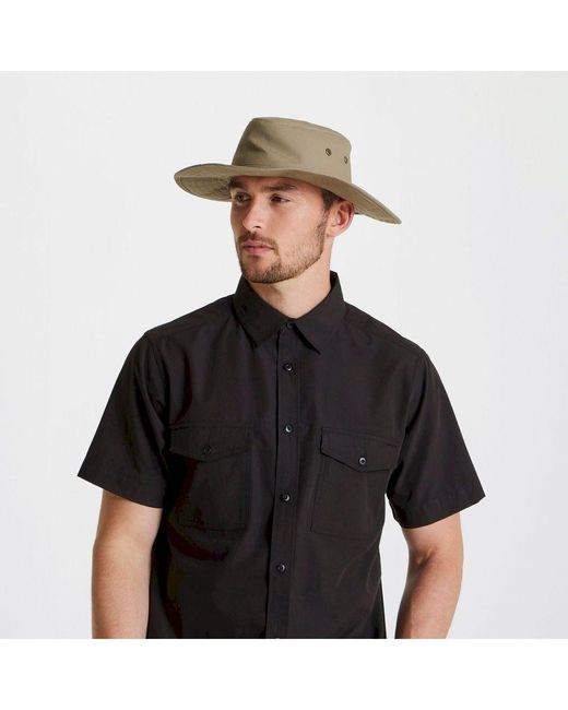 Craghoppers Green Expert Kiwi Ranger Hat (Pebble)