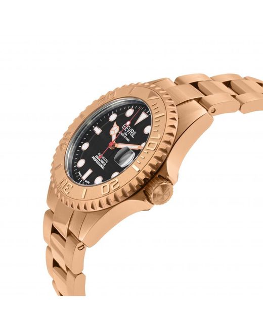 Gevril Metallic Wall Street 4757B Swiss Automatic Sellita Sw200 Dial Watch for men