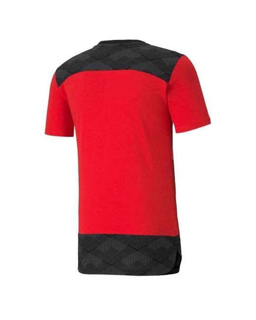 PUMA Red 2020-2021 Ac Milan Casuals Tee for men