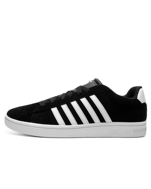 K-swiss Black K Swiss Court Tiebreak Ii Suede Trainers for men