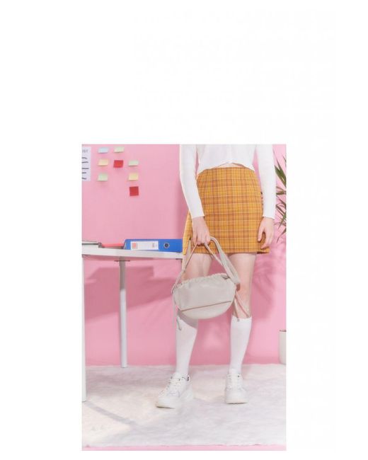 Claudia Canova Gray Amanta Ruched Cross Body Bag