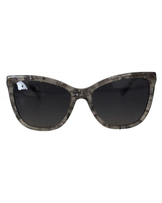 Dolce & Gabbana Black Gorgeous Acetate Cat Eye Sunglasses With Lens