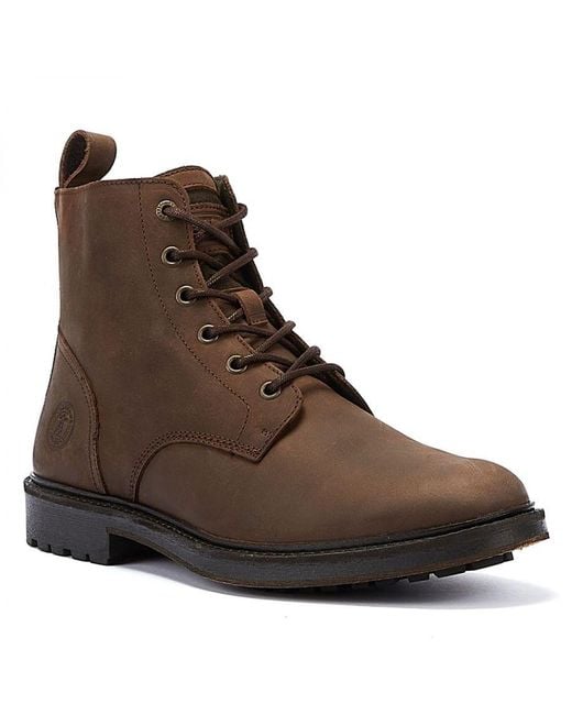 Barbour Brown Heyford Choco Chocolate Boots for men