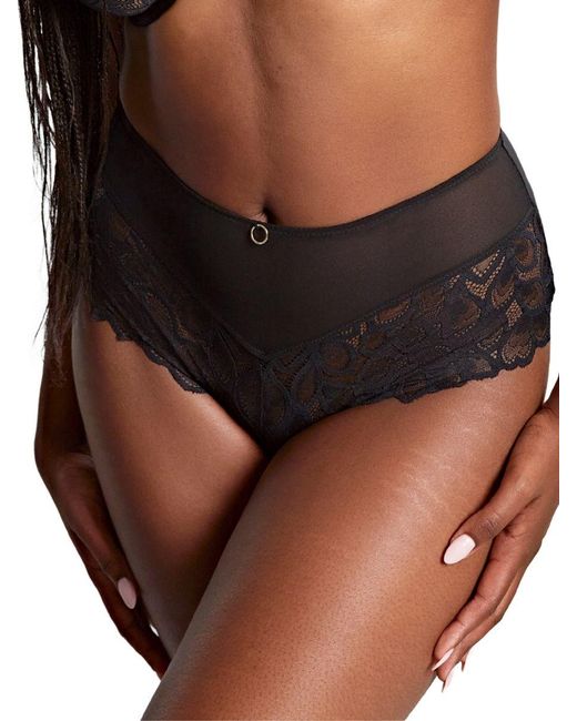 Panache Black Allure Deep Brief