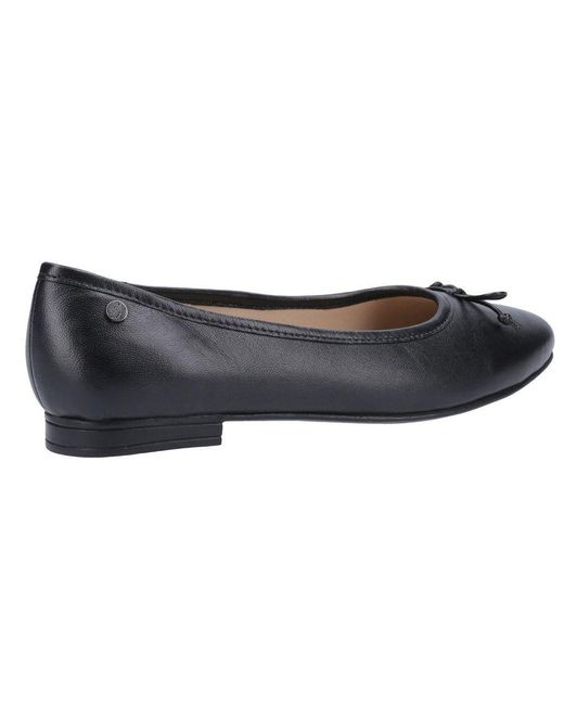 Hush Puppies Blue Ladies Naomi Slip On Leather Ballet Pump