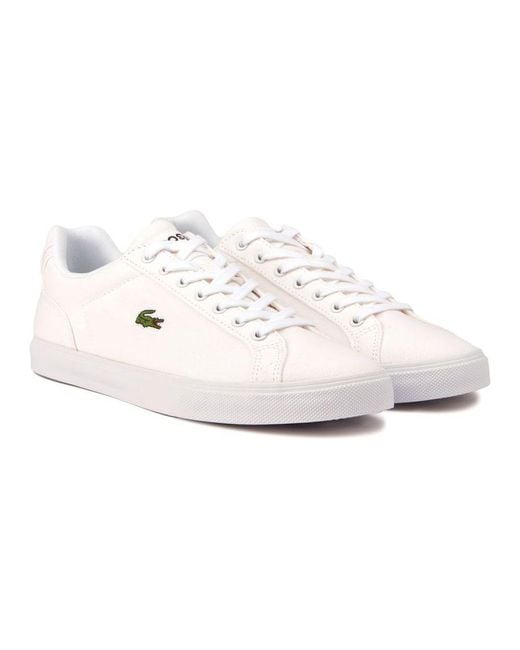 Lacoste White Lerond Pro Trainers for men