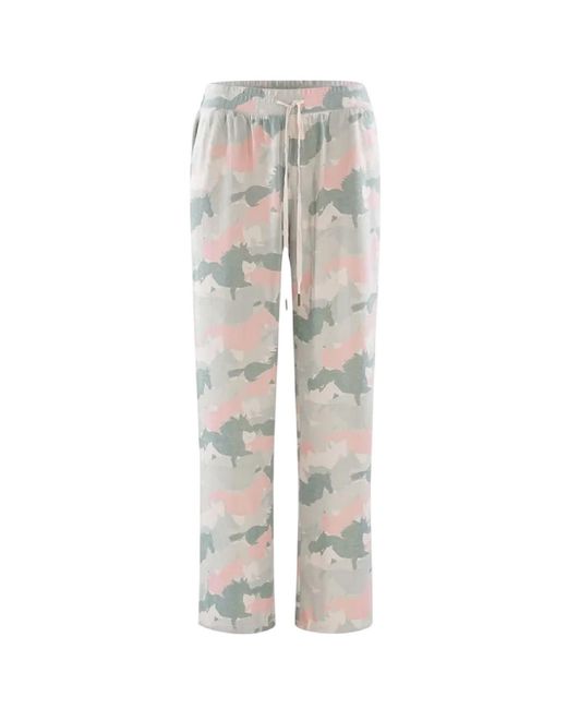 Pj Salvage Gray Ladies Camouflage Lounge Pants