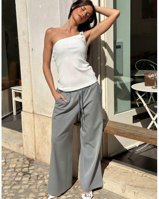 Labelrail Gray X Barbara Ines Low Rise Tailored Trousers