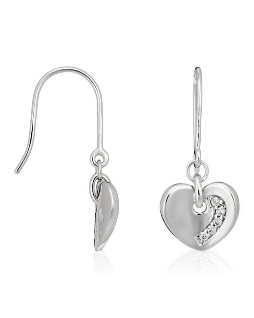 Orphelia Metallic 925 Sterling Drop Earrings